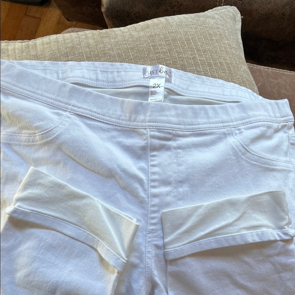 Just Be Women's Crisp White Jeggings